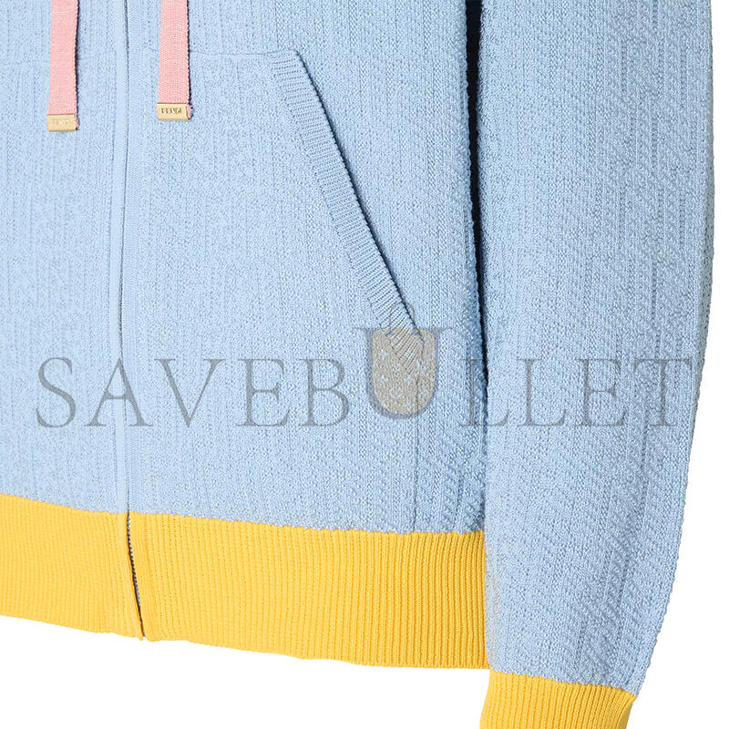 F**di sweatshirt blue ff fzj611aw4sf1w0k